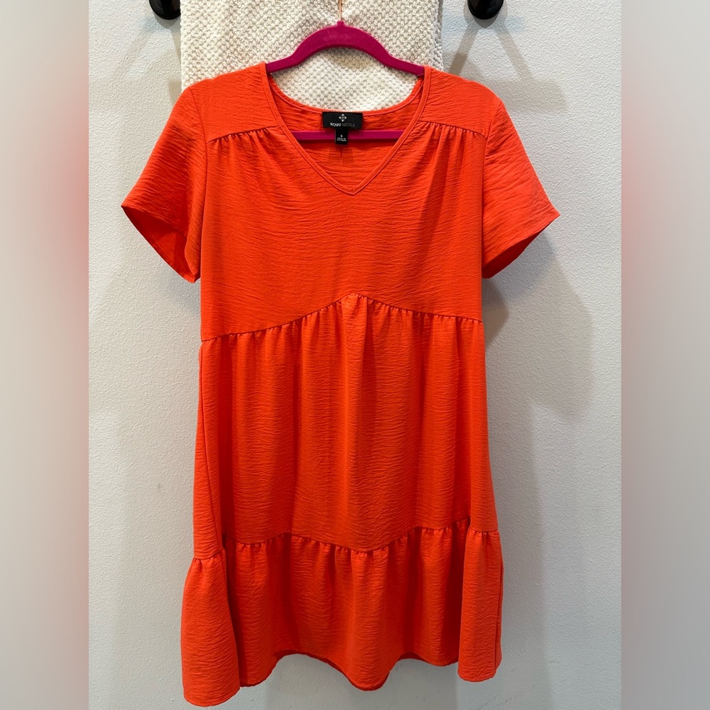 Dress size small orange